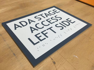 CNC Custom ADA Sign